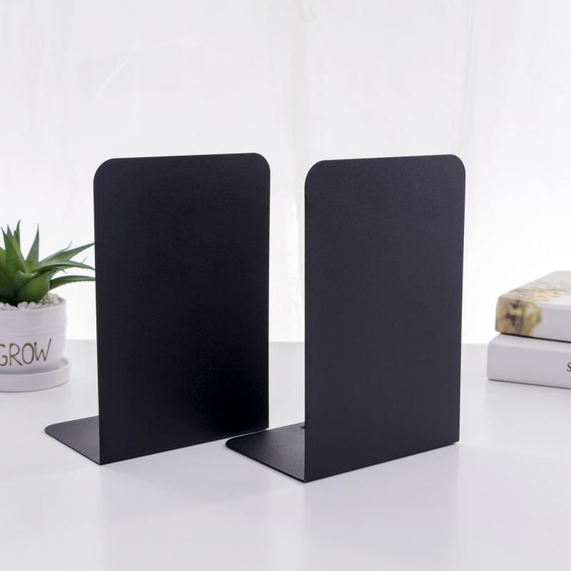 Retractable Bookends For Shelves Book Support Stand Adjustable Bookshelf Desk Organizer Office Accessories Black,S  |  Files & Folders Files & Folders Black