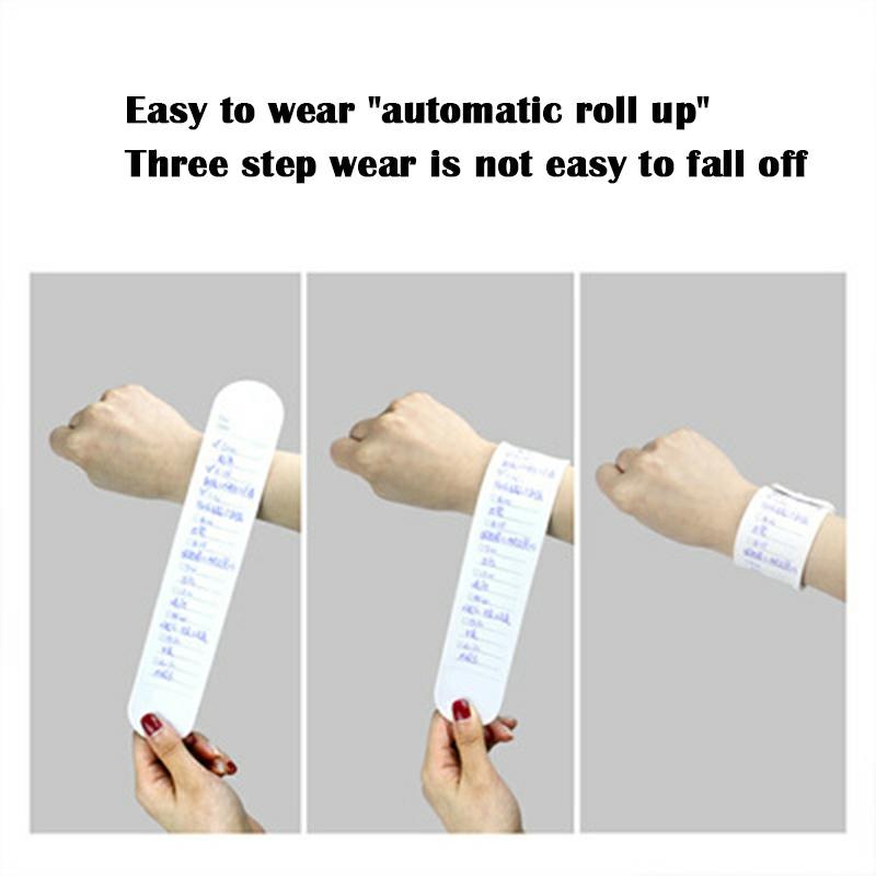 Reusable Erasable Wearable Silicone Memo Waterproof Wrist Band Portable Notes New  |  Writing Material Writing Material Writing Material