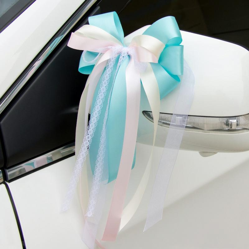 Ribbon Flower Wedding Car Decoration Craft Events Accessories Door Handle Ornament Supplies For Wedding Blue  |  Art & Crafts Art & Crafts Art & Crafts