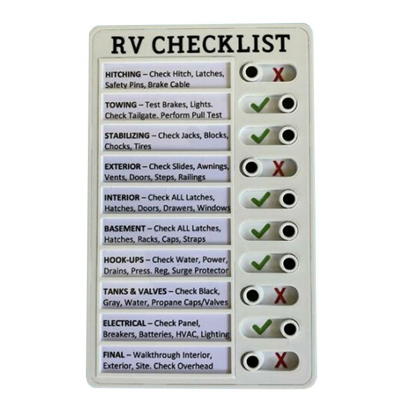 Rv Checklist Memo Detachable And Reusable Creative Memo Checklist Cultivating Good Habit Daily To Do List Rv  |  Writing Material Writing Material ELEDR