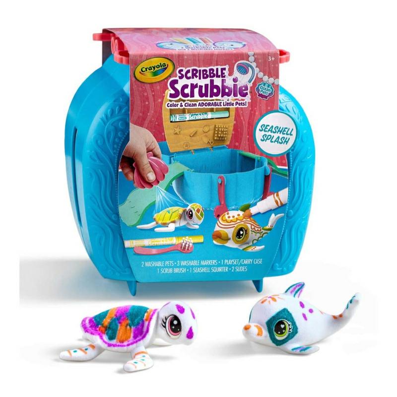 Scribble Scrubbie Pets Seashell Splash Playset  |  Art & Crafts Art & Crafts Art & Crafts