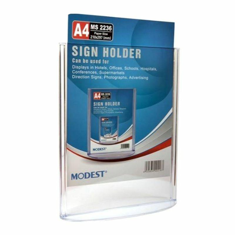 Sign Holder A4 V Ms2236  |  Desk Supplies Desk Supplies Desk Supplies