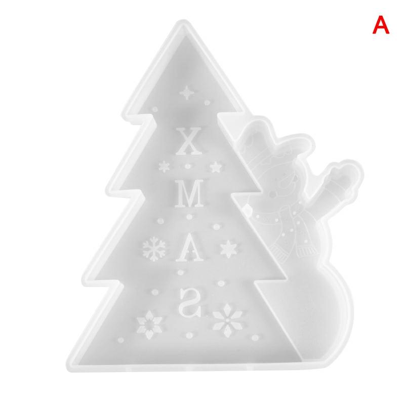 Silicone Mold Christmas Sets Santa Claus And Christmas Tree Shape Craft Art Silicone Soap Mold Craft Molds Diy Handmade A  |  Art & Crafts Art & Crafts A