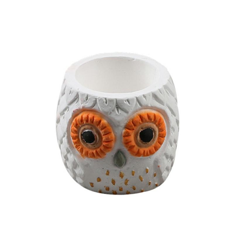 Silicone Owl Shape Flower Pot Concrete Cement Ceramic Clay Mold Home Office Decoration New  |  Art & Crafts Art & Crafts Art & Crafts