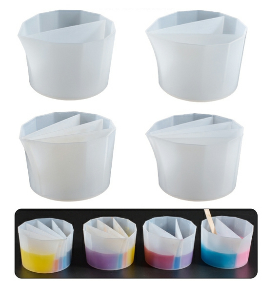 Silicone Paint Pouring Cup Multi-Channel Silicone Reusable Paint Container 3  |  Art & Crafts Art & Crafts 1