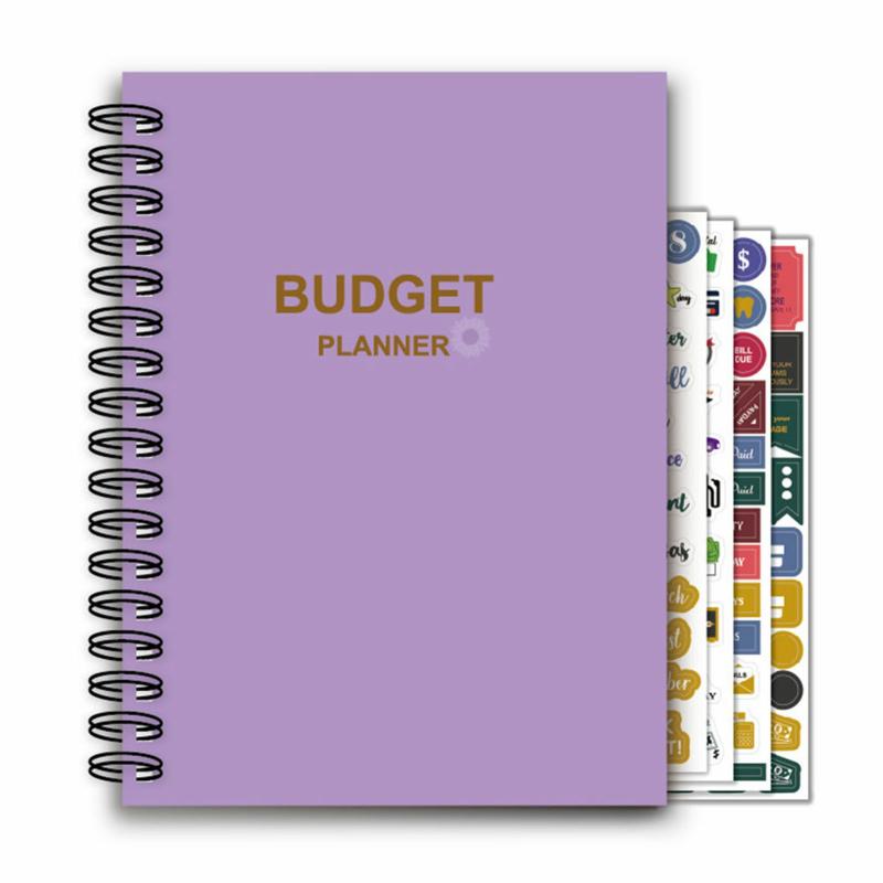 Simple Purple Budgeting Books Self Expense Tracking Notebook For Personal-Budgeting Plan  |  Writing Material Writing Material Writing Material