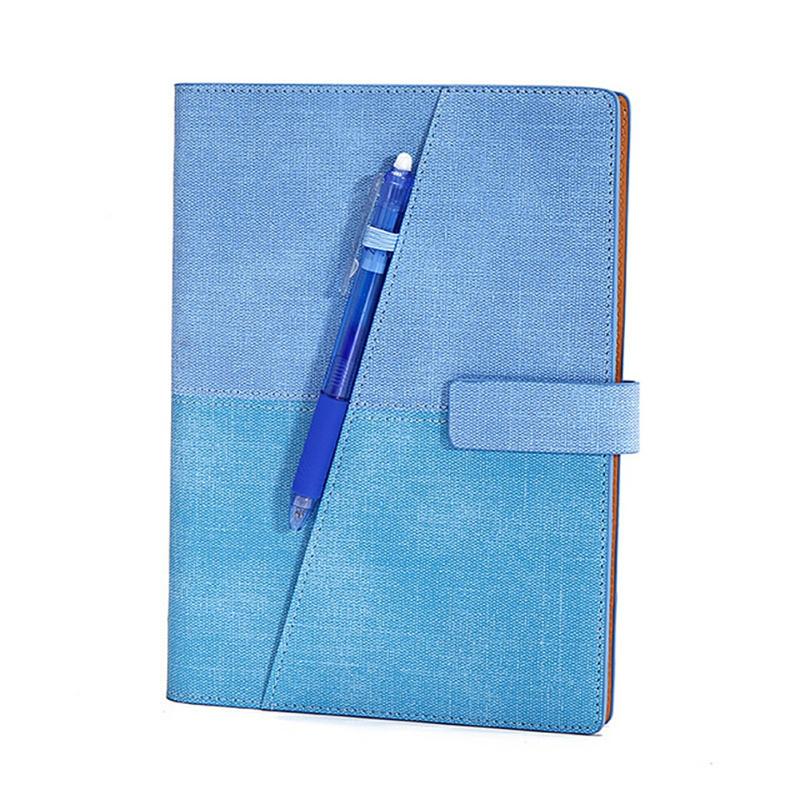 Smart Erasable Notebook A5 Leather Leaflet Thick Waterproof Reusable Paper Notepad Blue  |  Writing Material Writing Material Black