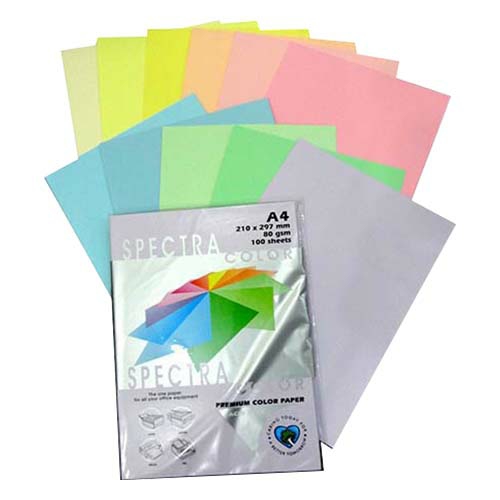 Spectra A4 Size Color Paper Multicolor 100-Piece  |  Art & Crafts Art & Crafts Art & Crafts