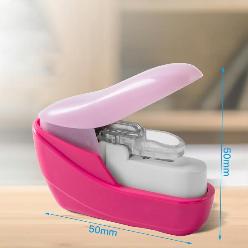 Stapleless Stapler Mini Stitcher Paper Compact & Lightweight Binding Device For Home Office Safe For Kids Rose Red  |  General Supplies General Supplies Blue