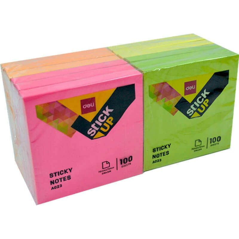 Sticky Notes 3X3 1X100 Sheets 1X12 4 Color  |  Writing Material Writing Material Writing Material