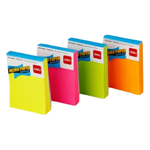 Sticky Notes Assorted Flourescent 2 X 3 Inch E39826 12  Pieces  |  Writing Material Writing Material Writing Material