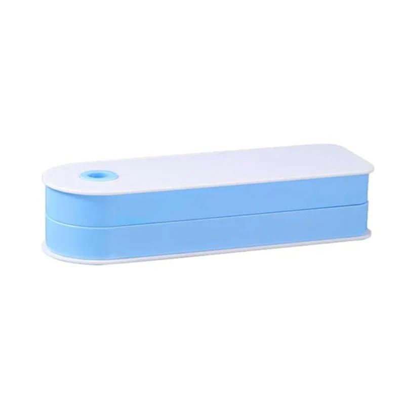 Swivels Under Desk Drawer Hiding Adhesive Pen Holder Multipurpose Desk Storage Box Blue  |  Desk Supplies Desk Supplies Black