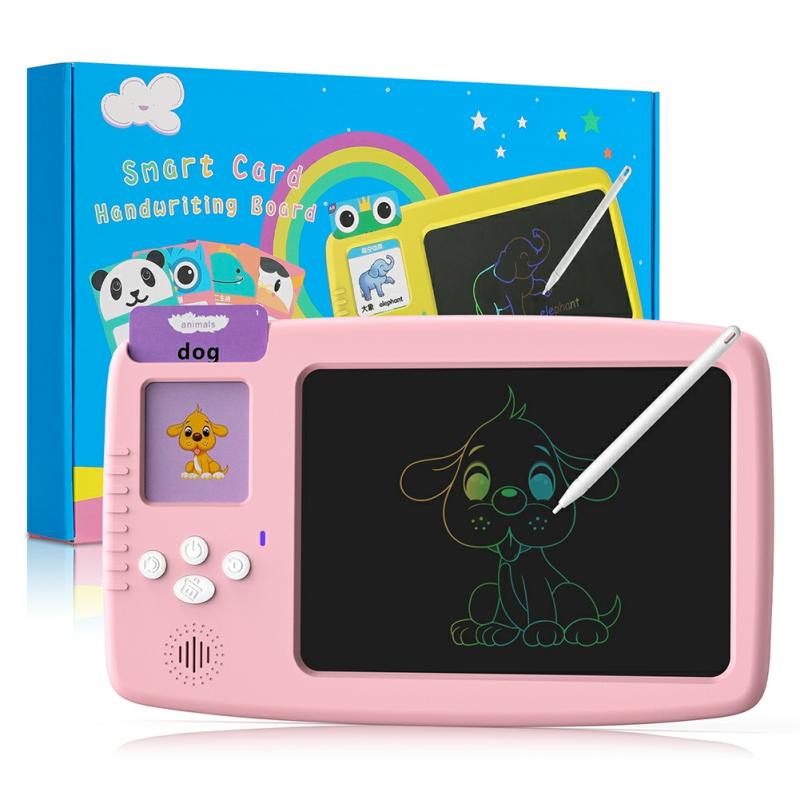 Talkings Flash Cards With Lcd Writing Tablet Funny Toddler Learning Toys For 2-7 Year Olds Kids  |  Art & Crafts Art & Crafts Art & Crafts