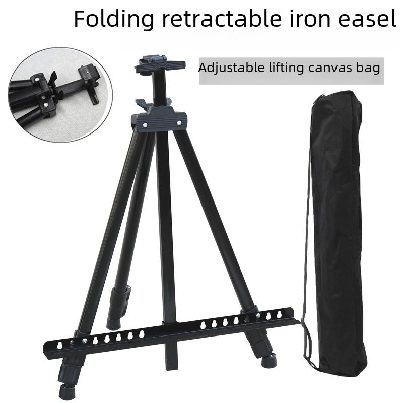 Thickened Iron Easel Telescopic Lifting Metal Iron Tripod Metal Folding Easel Iron Easel Advertising Display Stand 1.5M Iron Easel-Thickened  |  Boards & Easels Boards & Easels 1.5m iron easel-thickened