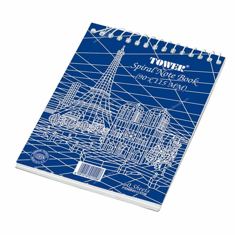 Tower Spiral Notebook 60 Sheets 9 Cm X 11.5 Cm  |  Writing Material Writing Material Writing Material