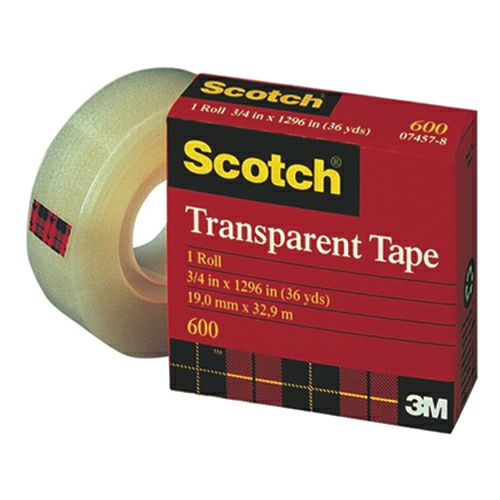 Transparent Film Tape 3/4 Inch 600 36Yard  |  Tapes & Adhesives Tapes & Adhesives Tapes & Adhesives