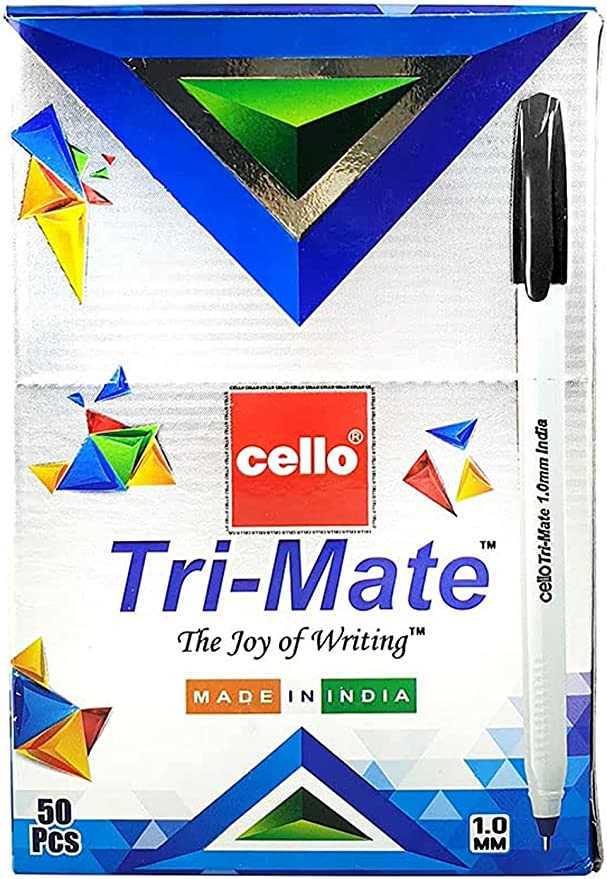 Tri-Mate 1.0Mm Black Ink Ballpoint Pens Set Of 50  |  Writing Instruments Writing Instruments Writing Instruments