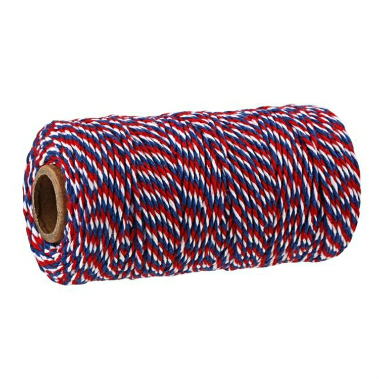 Two-Color Cotton Thread Handmade Diy Drawstring Gift Box Packing Rope 2Mm Thick (100M / Roll)  |  Tapes & Adhesives Tapes & Adhesives Tapes & Adhesives