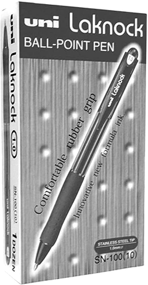 Uniball Laknock B/Point Pen 1Mm Black  |  Writing Instruments Writing Instruments Writing Instruments