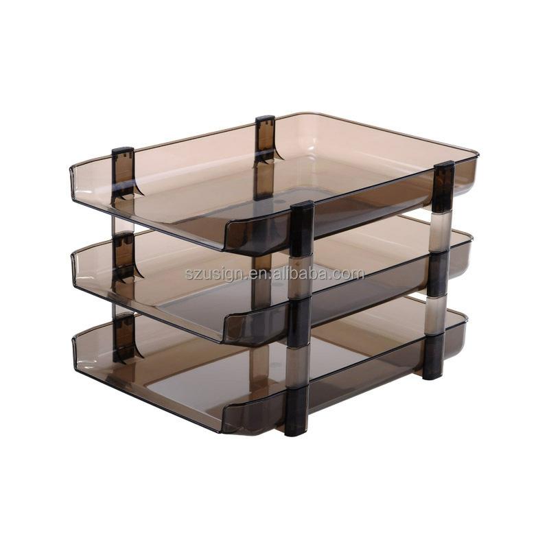 Us-4033 Office Plastic Folding Desk Tray File Document Tray  |  Files & Folders Files & Folders Files & Folders