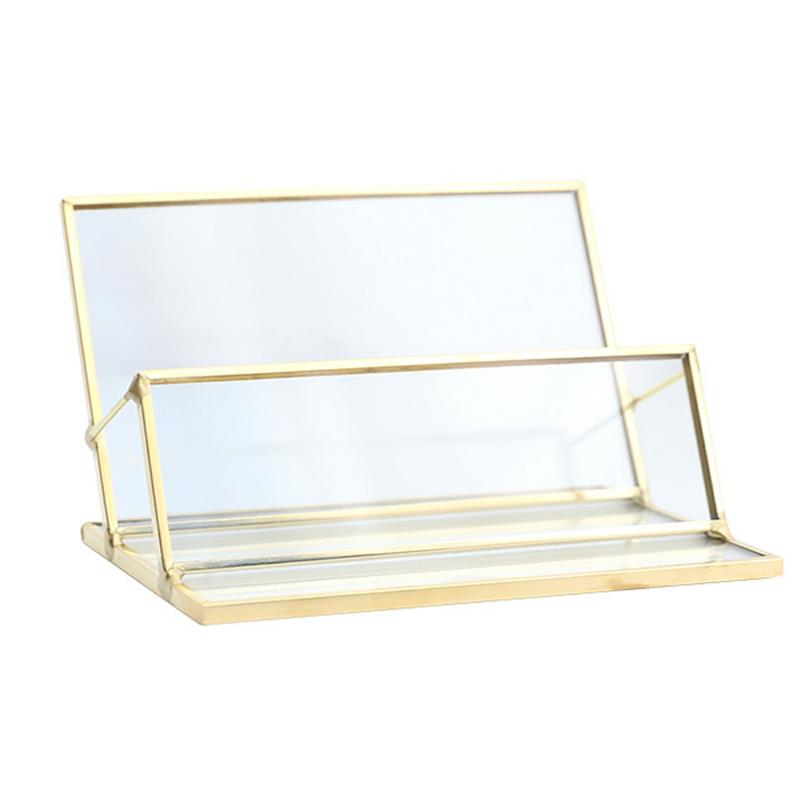 Vintage Style Cards Display Box Large Capacity Business Card Holder For Office 4045A  |  Desk Supplies Desk Supplies 4045A