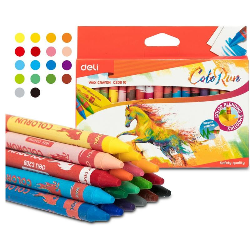 Wax Crayon 18 Colors  |  Writing Instruments Writing Instruments Writing Instruments