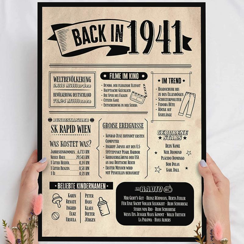 Wooden Newspaper Wall Hanging Suitable For Interior Decoration Bedroom Living Room Office 1941  |  Writing Material Writing Material 1941