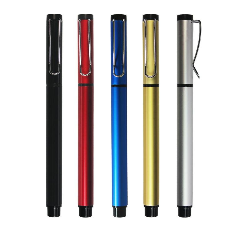 Ys200 Metal Neutral Pen Plug-In Aluminum Pole Signature Pen Advertising Gift Pen Laser Engraving Logo As Pic-1Pc  |  Writing Instruments Writing Instruments As Pic-1pc