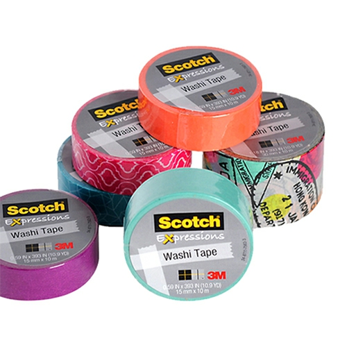 3M Scotch Expression Washi Tape Multicolor  |  Tapes & Adhesives Tapes & Adhesives Tapes & Adhesives