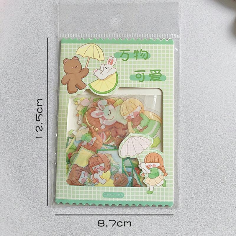 Sticker Scrapbooking Supplies Beautiful Adhesive Decorative Sticker Green,Stamp Girl  |  General Supplies General Supplies Blue