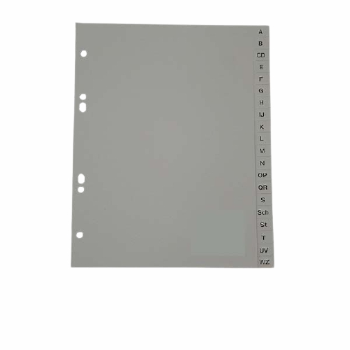 Divider A-Z Grey Pvc A 5  Ms158  |  Files & Folders Files & Folders Files & Folders