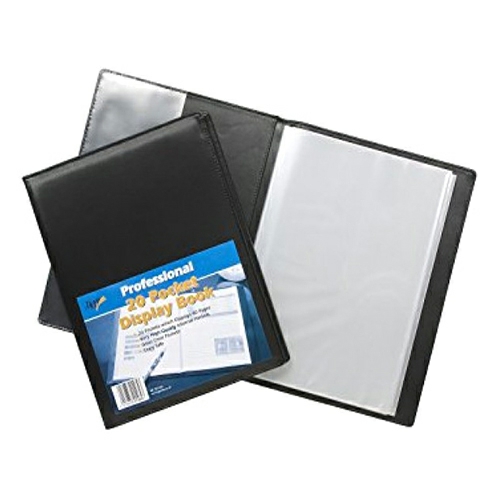 Front View 20 Pocket Display Book Fv020  |  Files & Folders Files & Folders Files & Folders