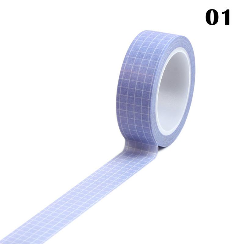 Grid Washi Tape Paper Diy Planner Adhesive Tapes Stickers Japanese Style Stationery Tapes 5Rolls Diary Border Decoration 01  |  Tapes & Adhesives Tapes & Adhesives 01