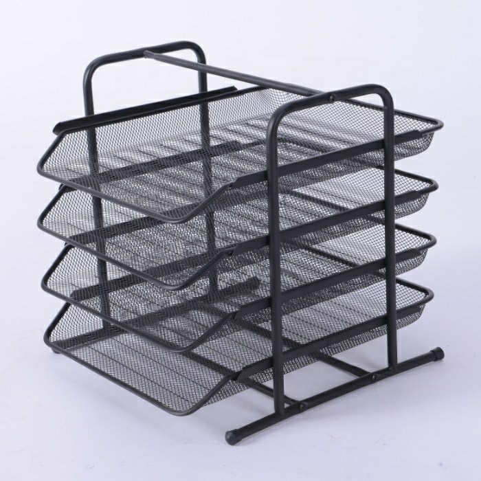 Big Capacity Support Wholesale Factory Supplier Metal Mesh Paper Letter Tray  |  Files & Folders Files & Folders Files & Folders