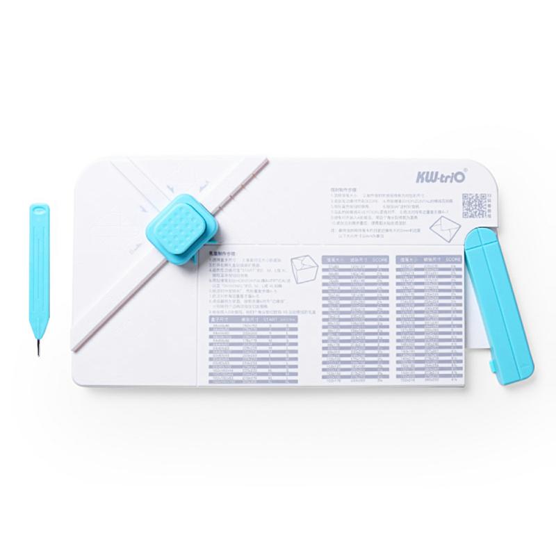 Hb-01 Envelope Punch Board 4 In 1 Diy Envelope Making Craft Wrap Gift Box Embossing Scrapbooking Bow Design Round Paper Corner Cut Scribing Board Gifts For Friends Family  |  Files & Folders Files & Folders Files & Folders