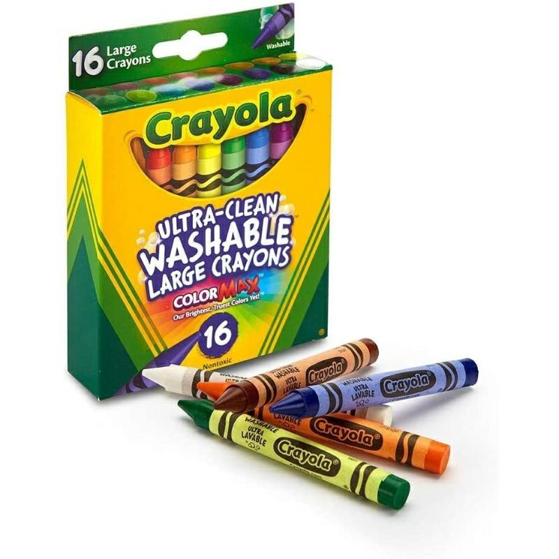 16 Ct. Ultra-Clean Washable Large Crayons  |  Writing Instruments Writing Instruments Writing Instruments