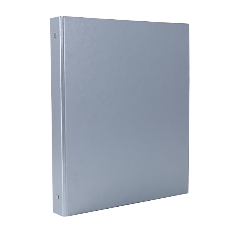 Custom Cardboard Hard Cover 3 Ring Binder Metal Clip Letter Paper Document File Folder Binders Printing Paper Binder Light Gray  |  Files & Folders Files & Folders Dark Gray