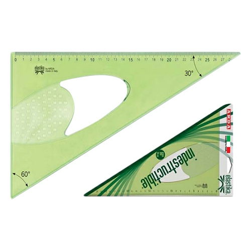 Elastika Square Green 20Cm El6020  |  Writing Instruments Writing Instruments Writing Instruments