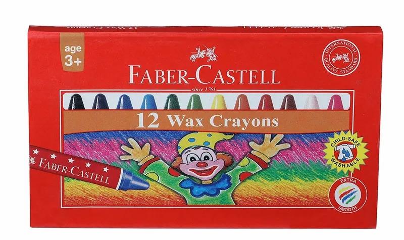 Faber Castell Faber Castell Wax Crayon Multicolor 75Mm F120043 12-Piece  |  Writing Instruments Writing Instruments Writing Instruments