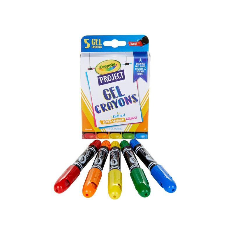 Project, Gel Crayons, 5 Count  |  Writing Instruments Writing Instruments Writing Instruments