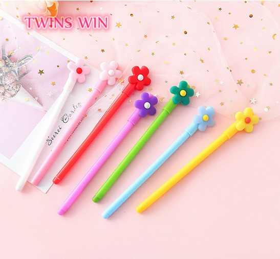 Hot Selling Creative Cute Little Flower Cartoon Candy Color Neutral Pen Student Writing Tool Office Signature Pen Gelpen 2771 1  |  Writing Instruments Writing Instruments Writing Instruments