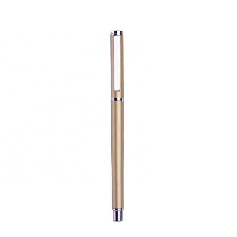 Low Moq Metal Ballpoint Pen Stainless Steel Penholder Ball Point Gel Ink Promotional Pens Golden  |  Writing Instruments Writing Instruments Black